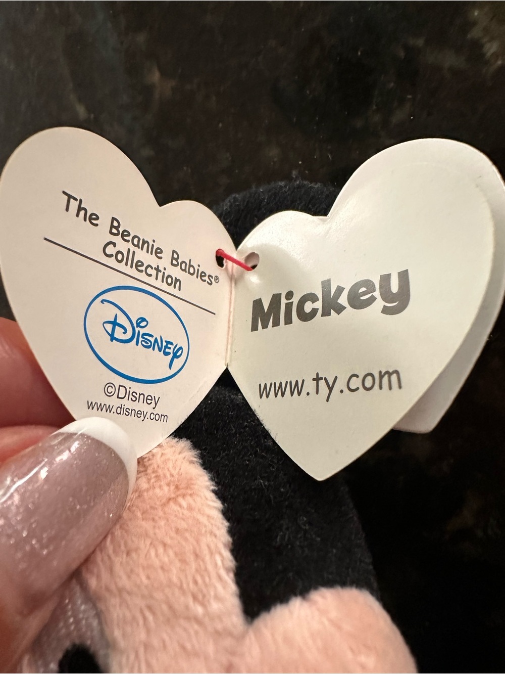 Mickey Mouse TY sparkle Plush - Black, Red, Yellow, Silver - Picture 6 of 7